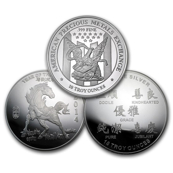 10 oz Silver Round - Secondary Market 10 oz Silver Round - Secondary Market
